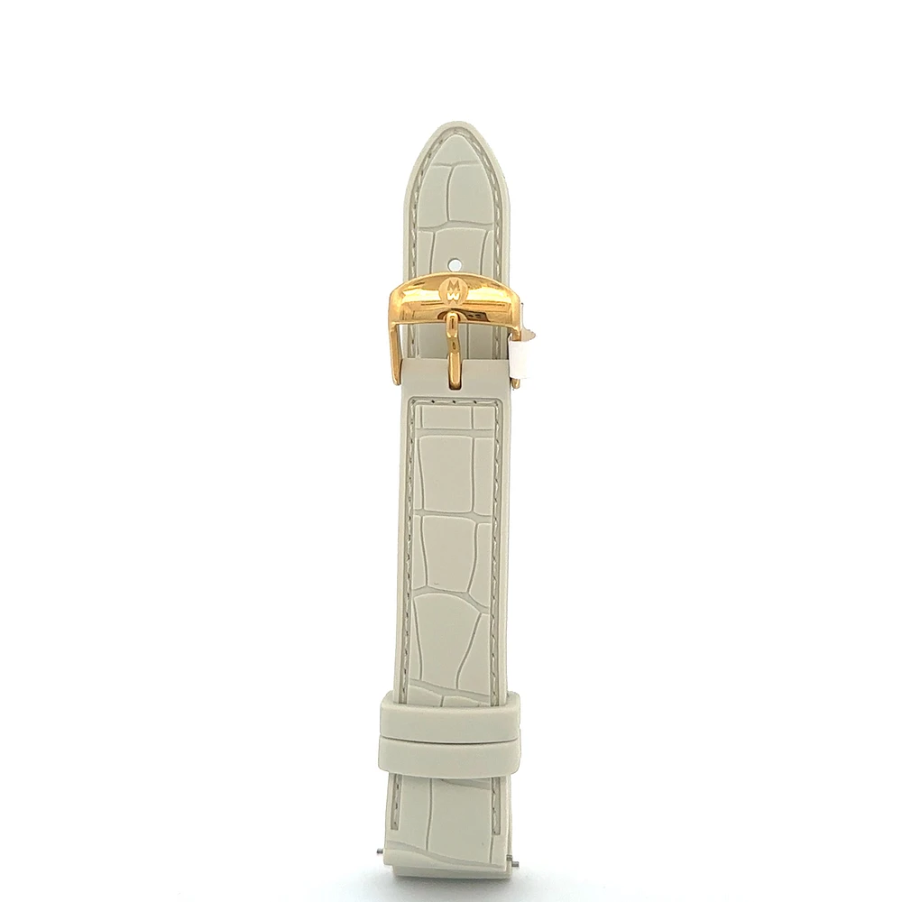 18MM Ivory Embossed Silicone Strap