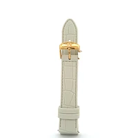 18MM Ivory Embossed Silicone Strap