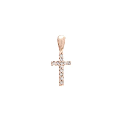 Diamond Cross 14MM Pendant