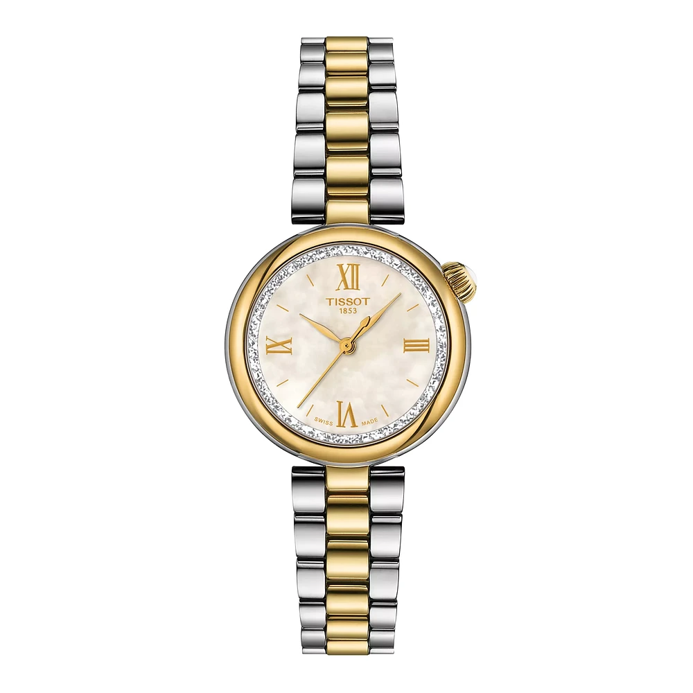 Desir Steel/Yellow Mother Pearl 28MM Watch