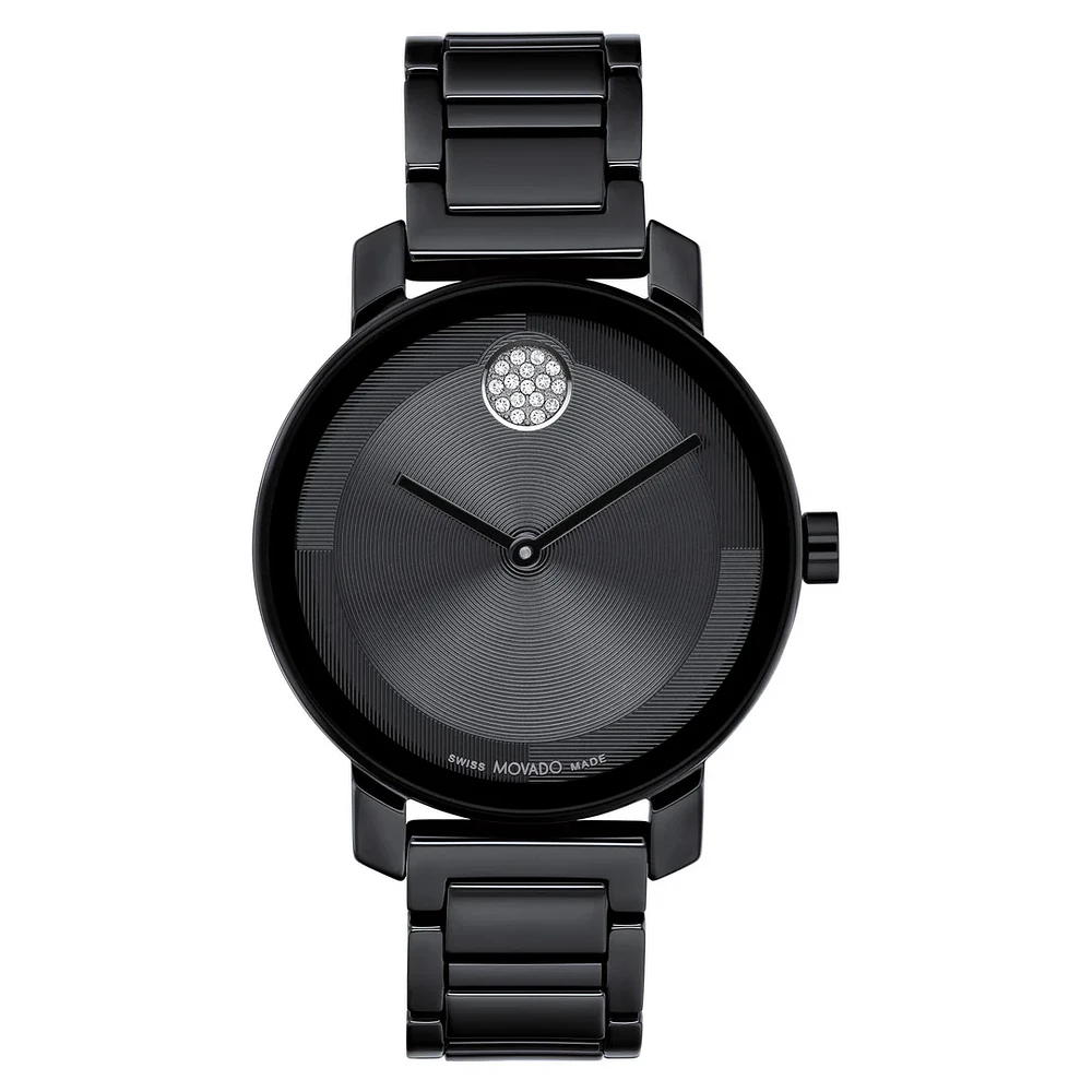 Bold Black Ceramic 34MM Watch