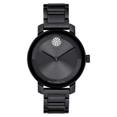 Bold Black Ceramic 34MM Watch