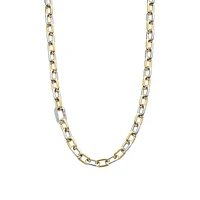 Oval Link Two Tone Necklace