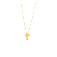 Diamond Center Cross Necklace