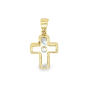 Mother Pearl Cross 13MM Pendant