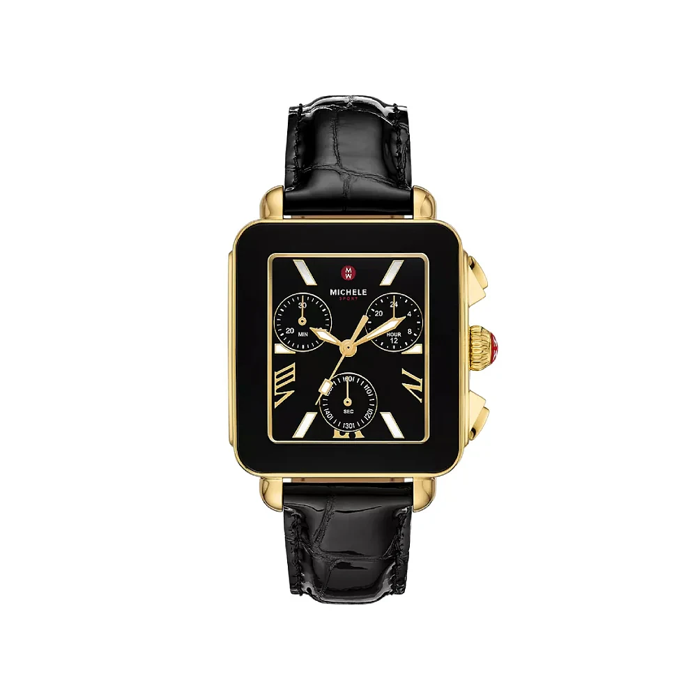 Deco Sport Chrono Black/Gold 36MM Watch