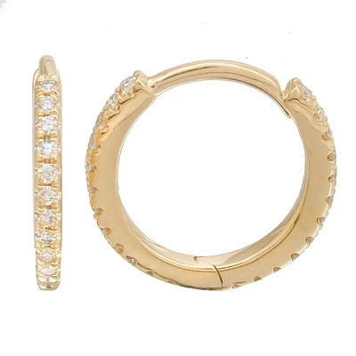 Diamond Huggie 11MM Earrings