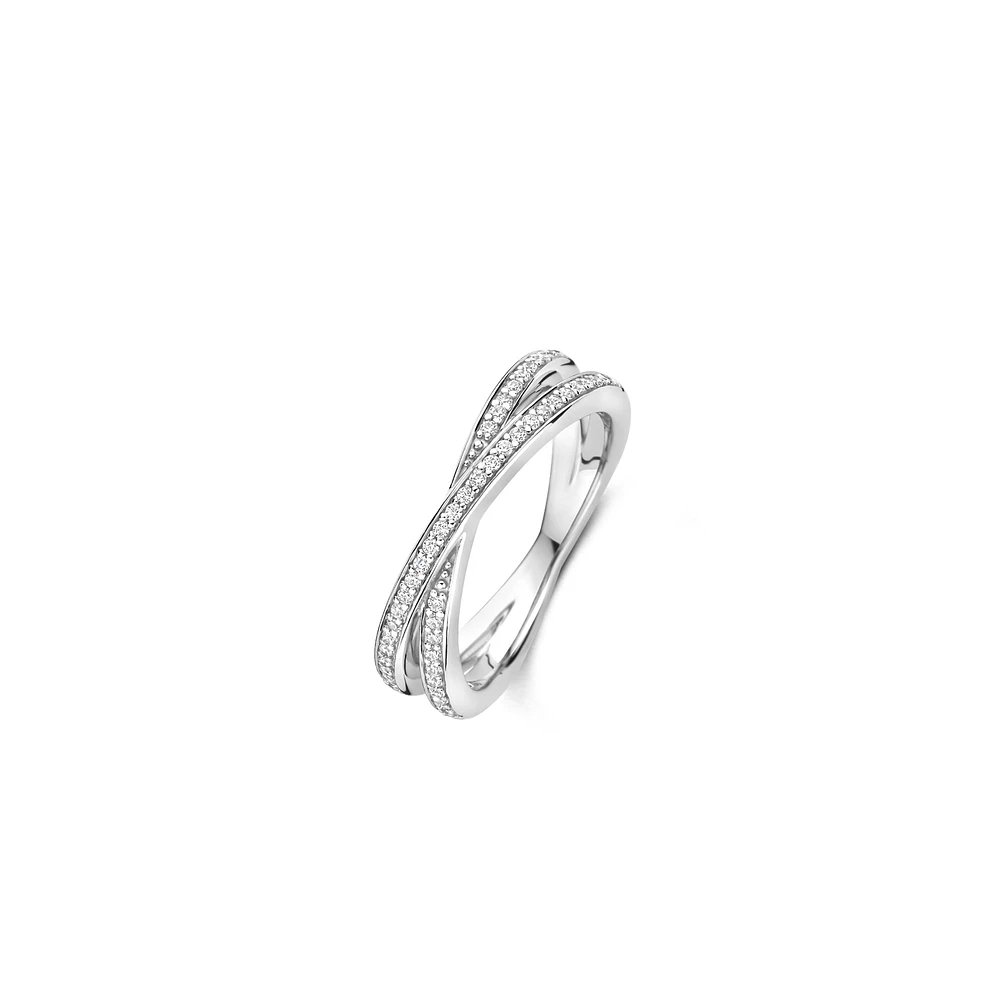 Crossover Silver Shine Ring