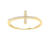 Diamond Cross Ring