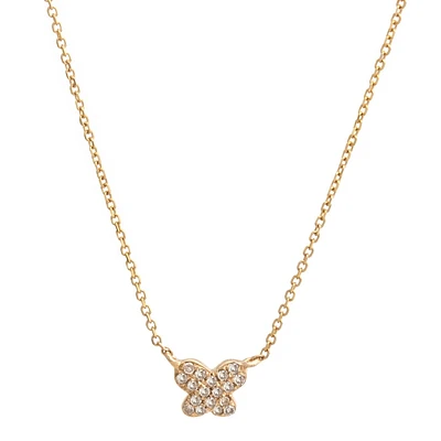 Petit Butterfly Diamond Necklace
