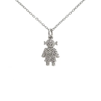 Petit Girl White Gold Diamonds Necklace