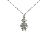 Petit Girl White Gold Diamonds Necklace