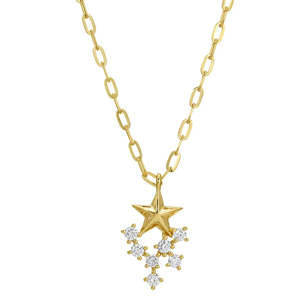 Stars and Diamonds Paperclip Necklace