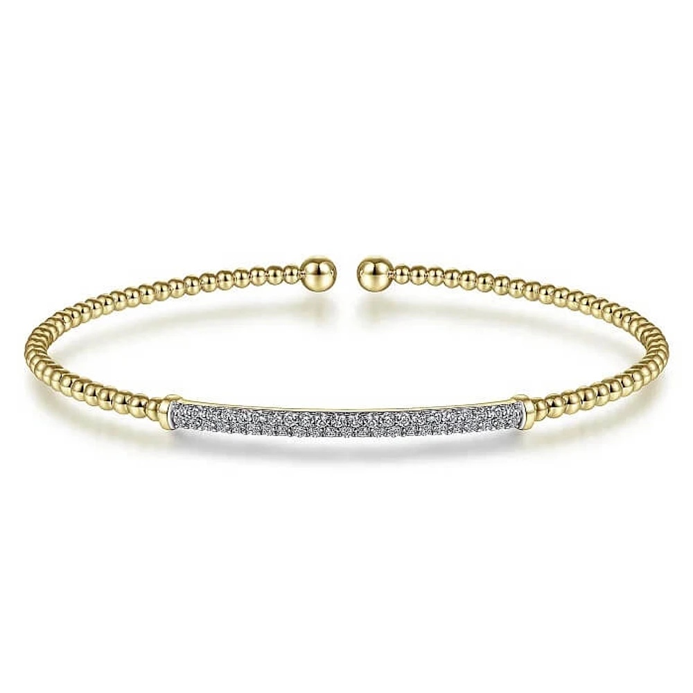 Diamond Bar Bangle Bracelet