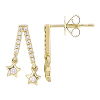 Duo Stars Diamond Earrings