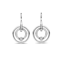 Shine Around Silver Earrings