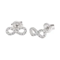 Infinity Diamonds Stud Earrings