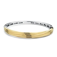 Wave Golden Bangle Bracelet