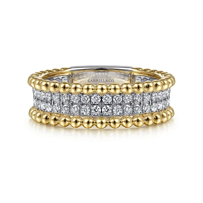 Bujukan Beaded Edges Diamond Ring