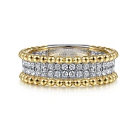 Bujukan Beaded Edges Diamond Ring