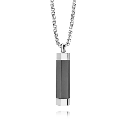 Hexagon Urn Steel Necklace