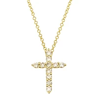Diamond Cross 12MM Necklace