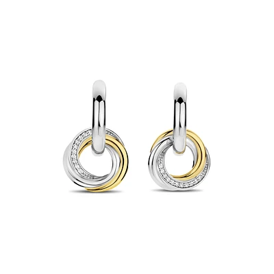 Trinity Two Tone Earrings