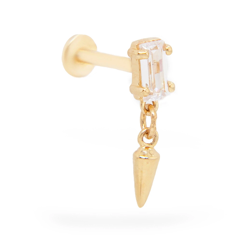 Emerald Dagger Cartilage Single Earring