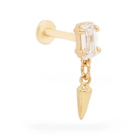 Emerald Dagger Cartilage Single Earring