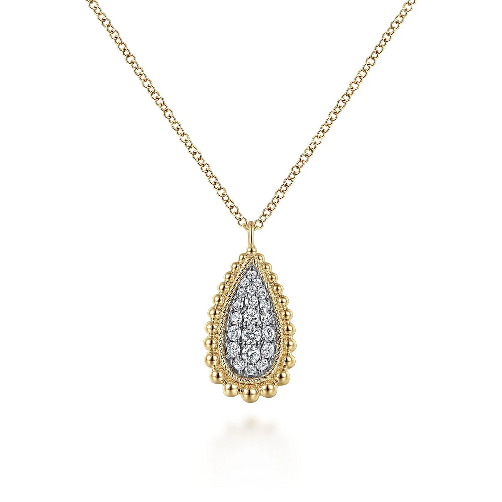 Diamond Teardrop Necklace