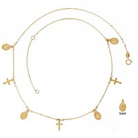 Cross and Milagrosa Dangles Necklace