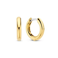 Basic 14MM Golden Huggie Earrings