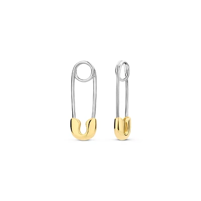 Safety Pin Two Tone Ear Charms