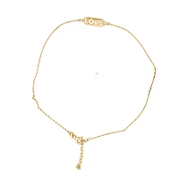 Love Plaque Ankle Bracelet