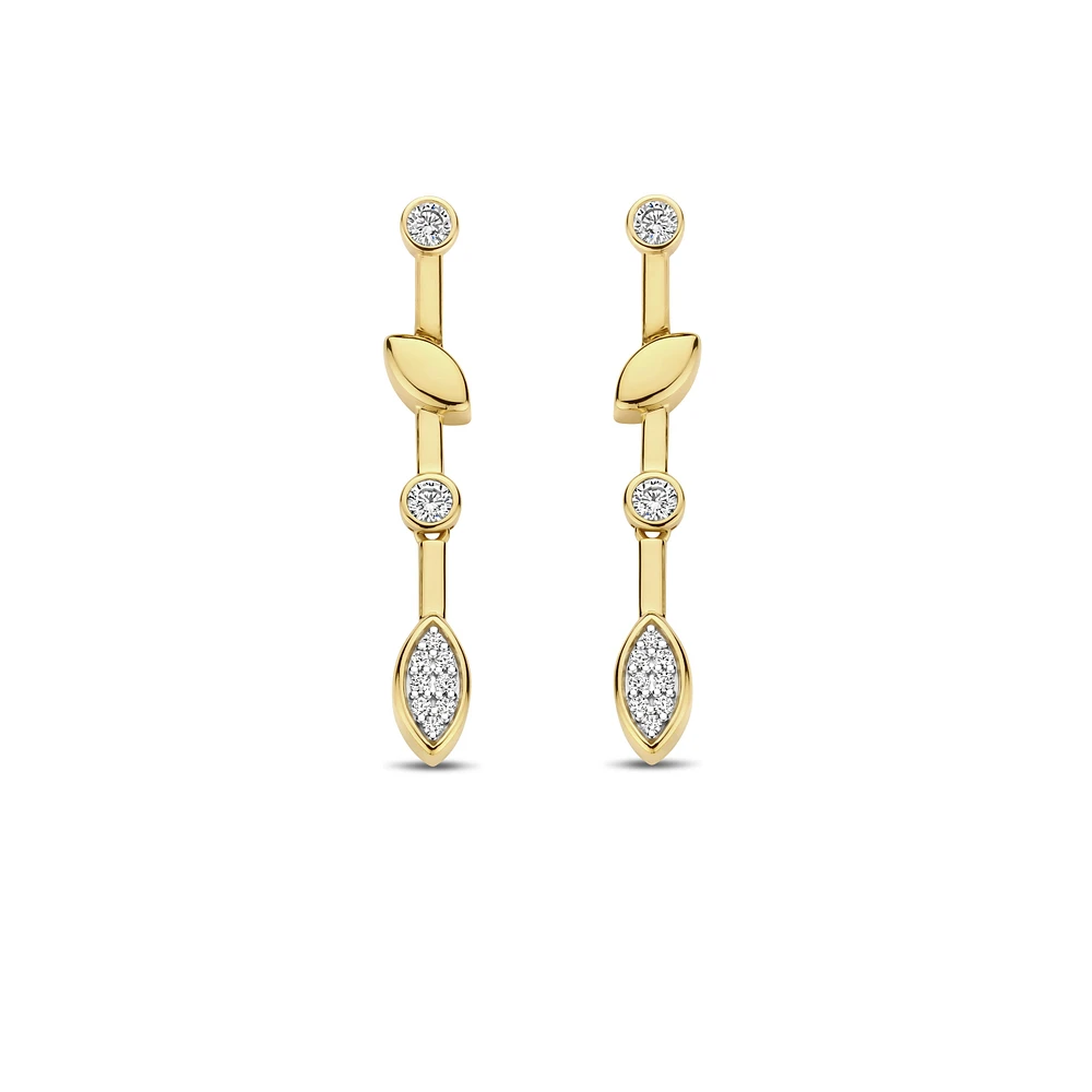 Demure Golden Earrings