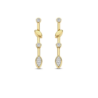 Demure Golden Earrings