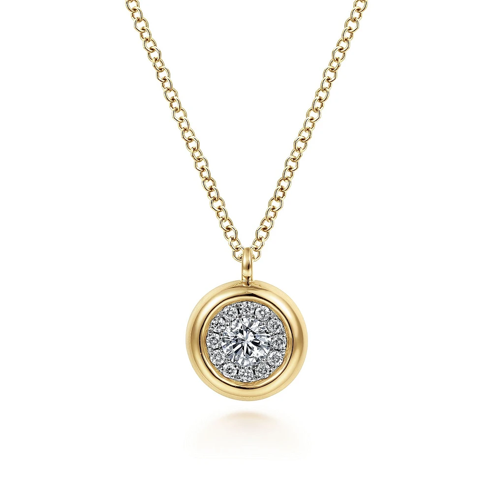 Halo Diamond Necklace