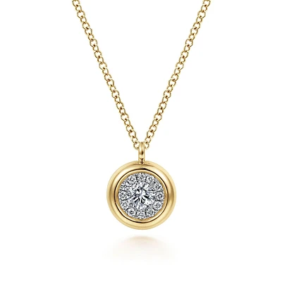 Halo Diamond Necklace