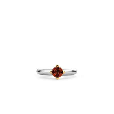 Red Cognac Glimmer Ring