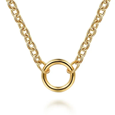 One Station Charm Necklace
