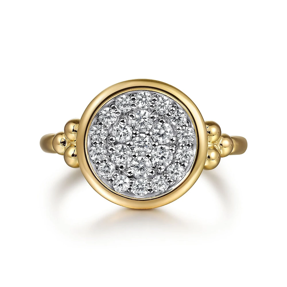 Pave Icon Diamond Ring