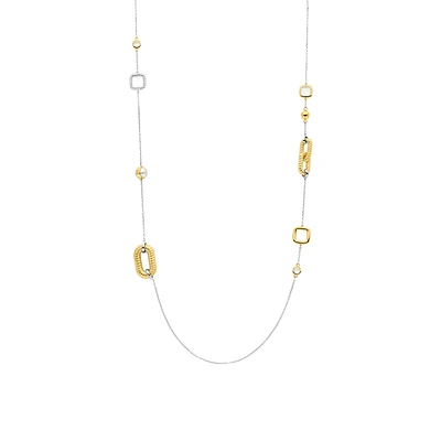 Rope Link Golden Necklace