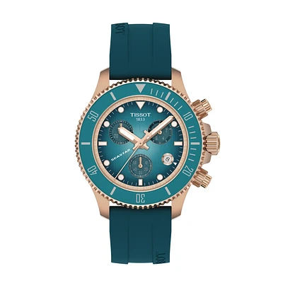Seastar 1000 Turquoise/Gold 38MM Watch