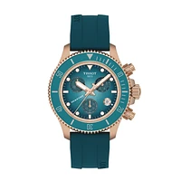 Seastar 1000 Turquoise/Gold 38MM Watch