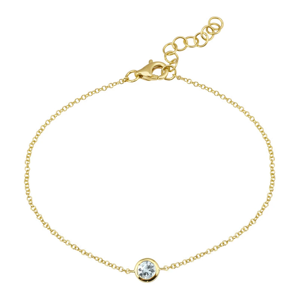 .14CT Diamond Bezel Set Bracelet