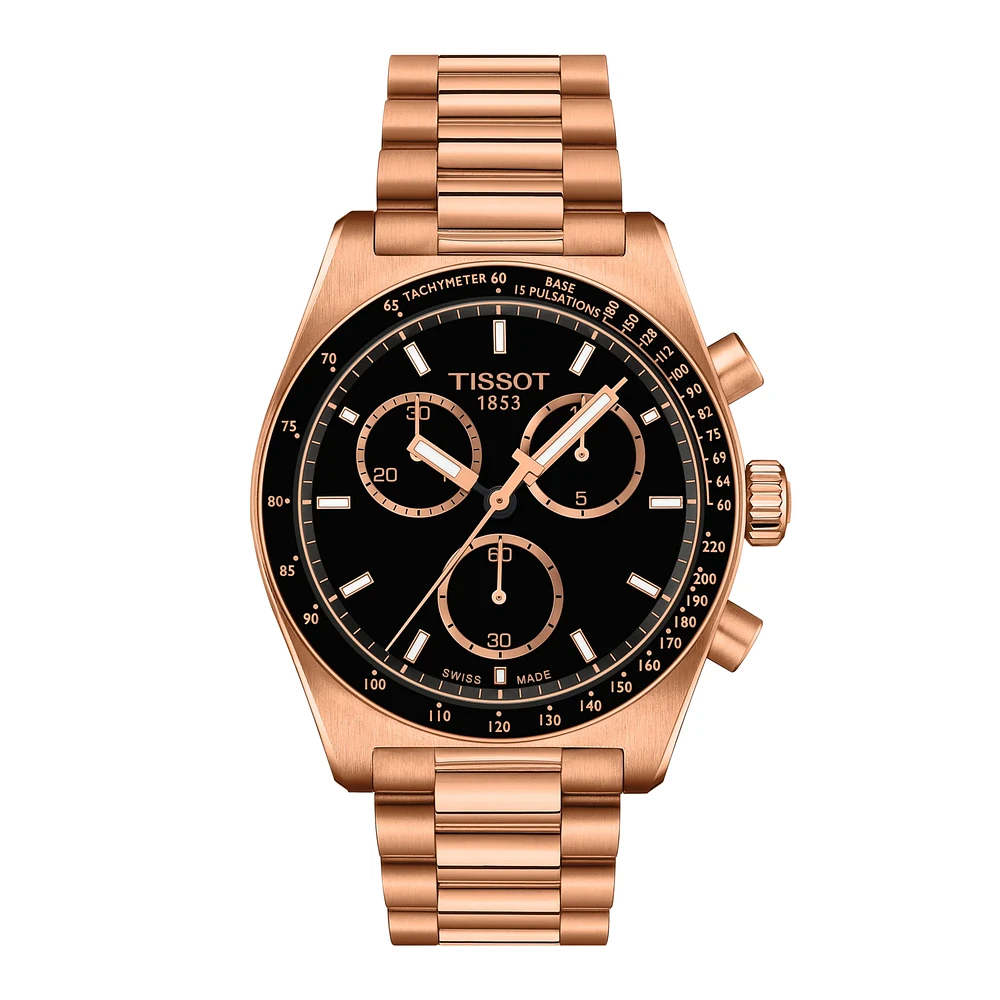 PR516 Rose Gold and Black 40MM Watch