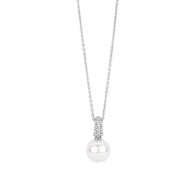 Graceful Pearl Pave Necklace