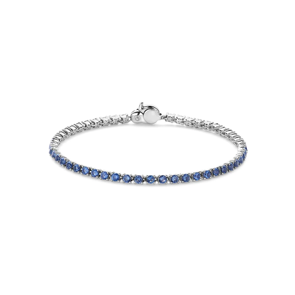 Blue and Clear Tennis Bracelet