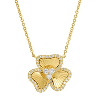 Three Leaf Clover Diamonds Necklace