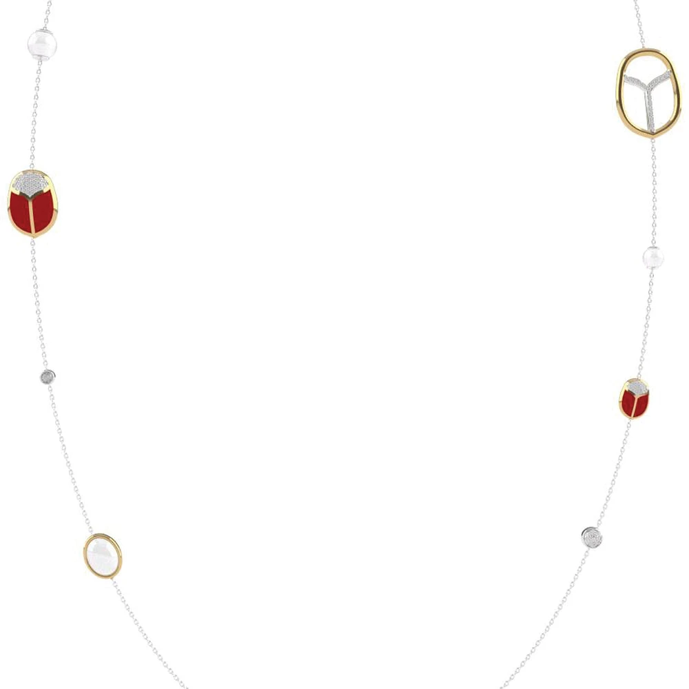 Amulet Scarab Coral Necklace*Puerto Rico Exclusive